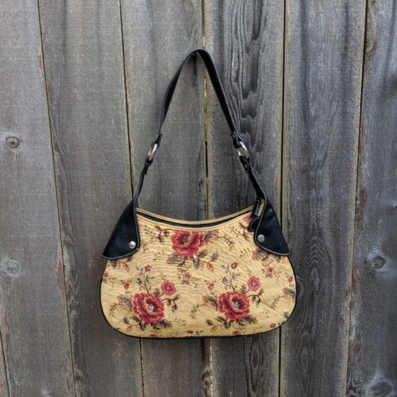 Vintage inspired tapestry bag - Picture 2 of 6